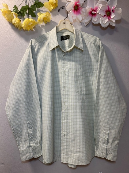 Eddie Bauer Other - Eddie Bauer Light Green Plaid Long-Sleeve Shirt